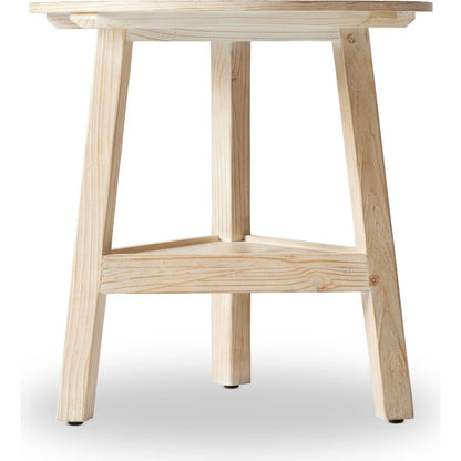 Kickapoo River Cricket Table by Four Hands in distressed black. Made from solid pine, pine veneer in a modern style.