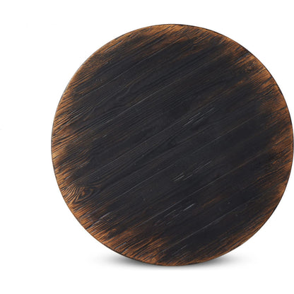 Kickapoo River Cricket Table by Four Hands in distressed black. Made from solid pine, pine veneer in a modern style.
