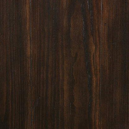The Pimms Table by Four Hands in aged brown. Made from solid pine, pine veneer, zinc alloy in a modern style.
