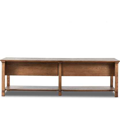 Gardendale Kitchen Island by Four Hands in tan oak veneer. Made from oak veneer, iron, solid oak in a modern style.