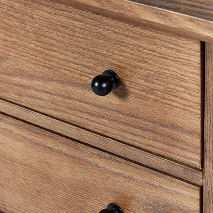 Gardendale Kitchen Island by Four Hands in tan oak veneer. Made from oak veneer, iron, solid oak in a modern style.