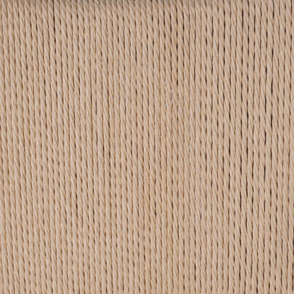 Haddon Dining Chair by Four Hands. Made from 39% linen, 35% cotton, 26% polyester, solid nettlewood, rush in a unique style.