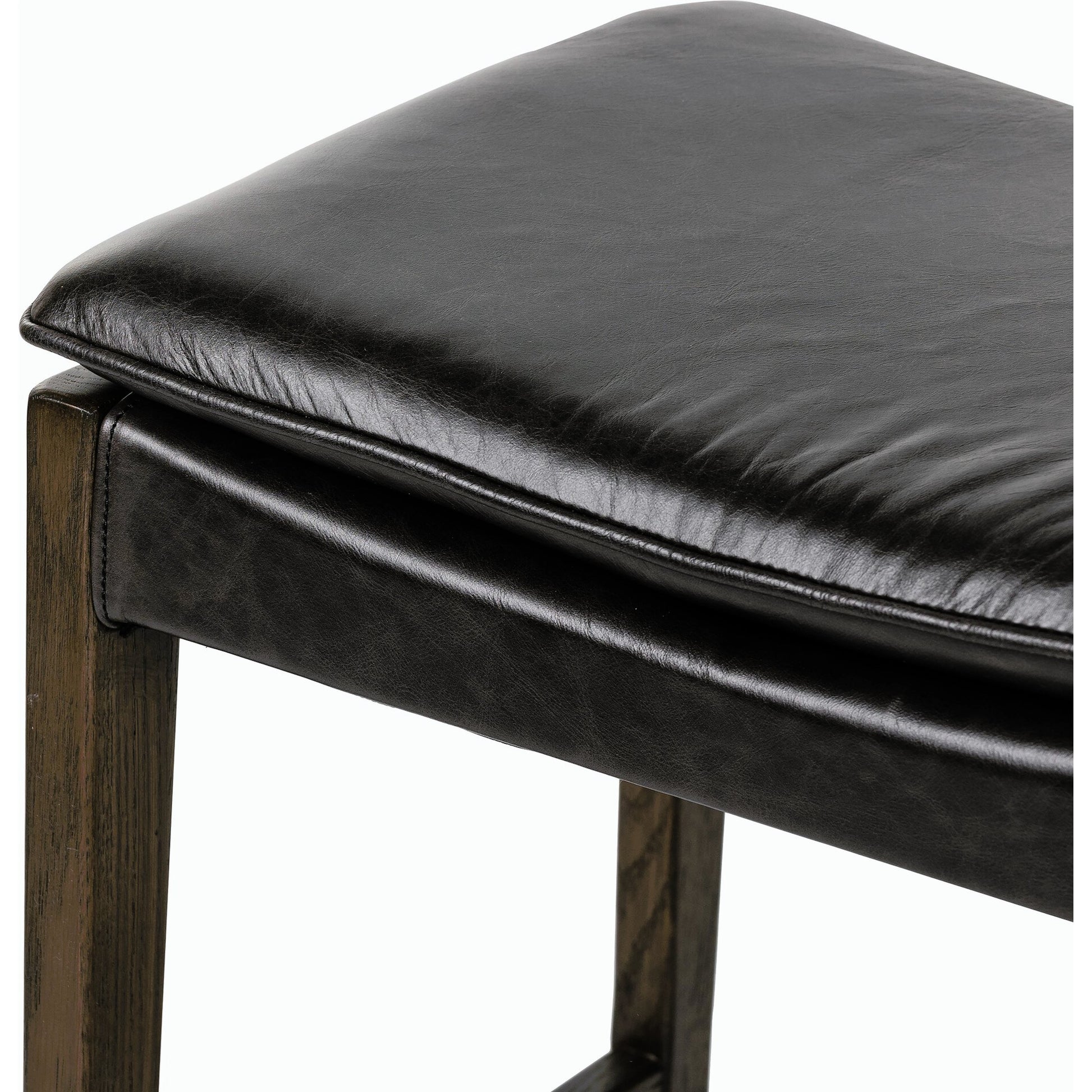 Aya Counter Stool by Four Hands in burnt oak. Made from unique in a modern style.