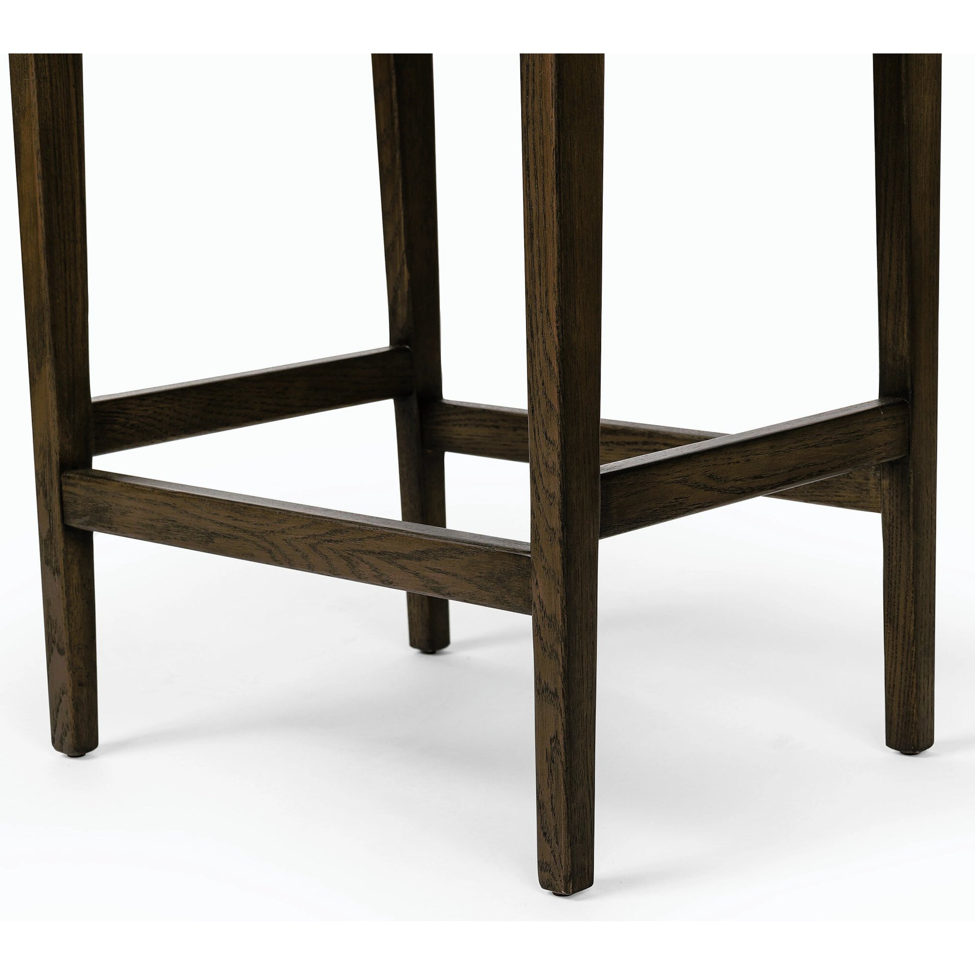 Aya Counter Stool by Four Hands in burnt oak. Made from unique in a modern style.