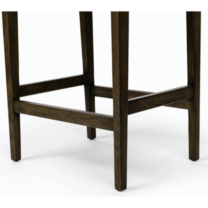Aya Counter Stool by Four Hands in burnt oak. Made from unique in a modern style.