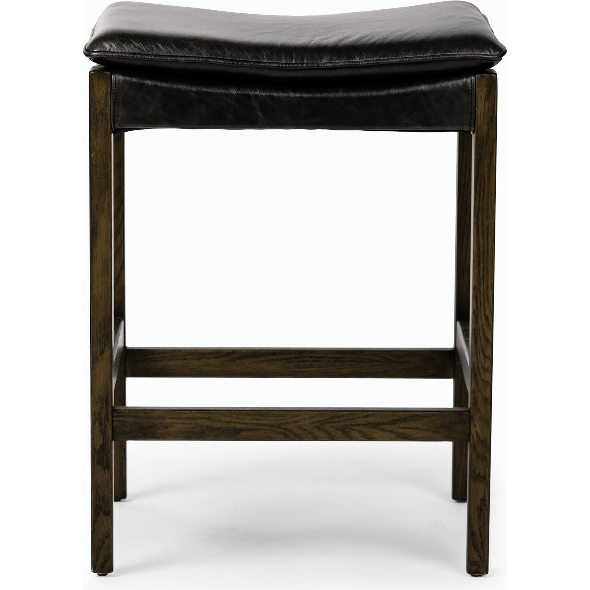 Aya Counter Stool by Four Hands in burnt oak. Made from unique in a modern style.