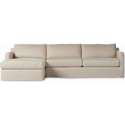 Hampton 2-Piece Slipcover Sectional by Four Hands. Made from unique in a modern style.