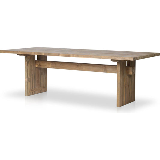 Brandy Outdoor Dining TABLE-92" by Four Hands in reclaimed natural fsc. Made from solid fsc® reclaimed teak in a modern style.
