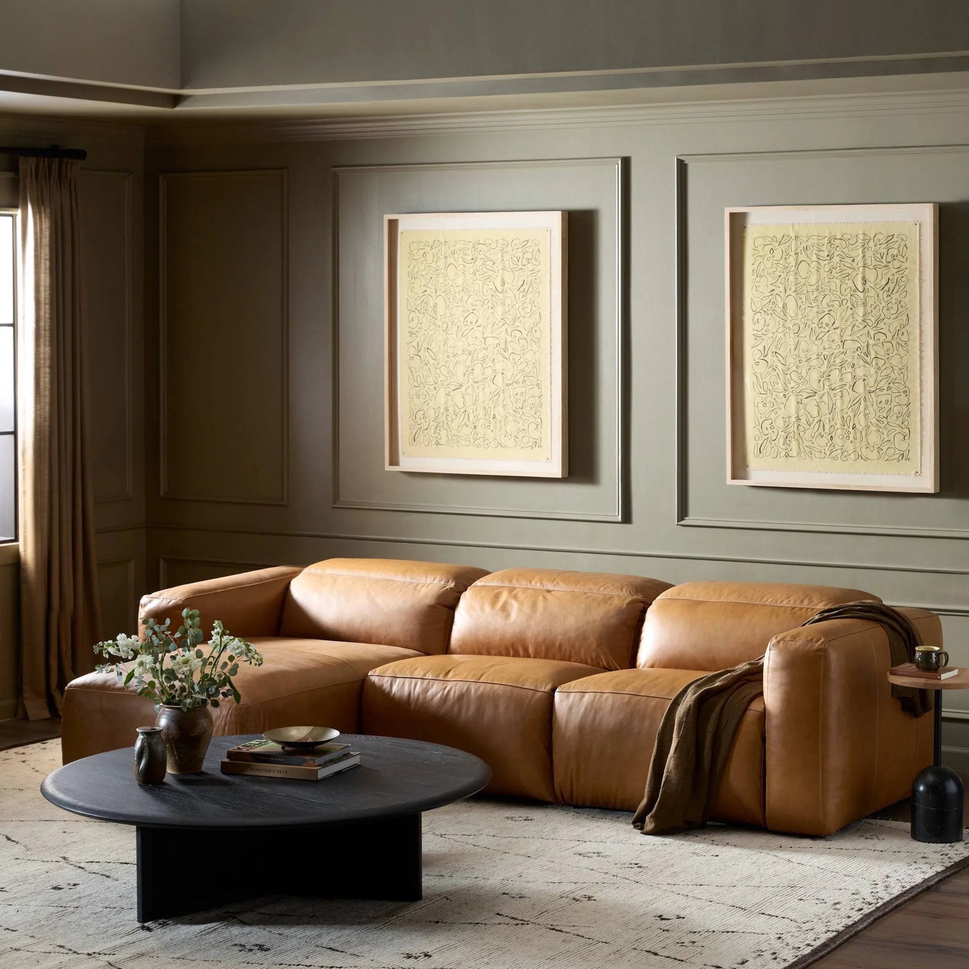 Radley Power Recliner 3-Piece Sectional W/ Chaise by Four Hands. Made from unique in a modern style.