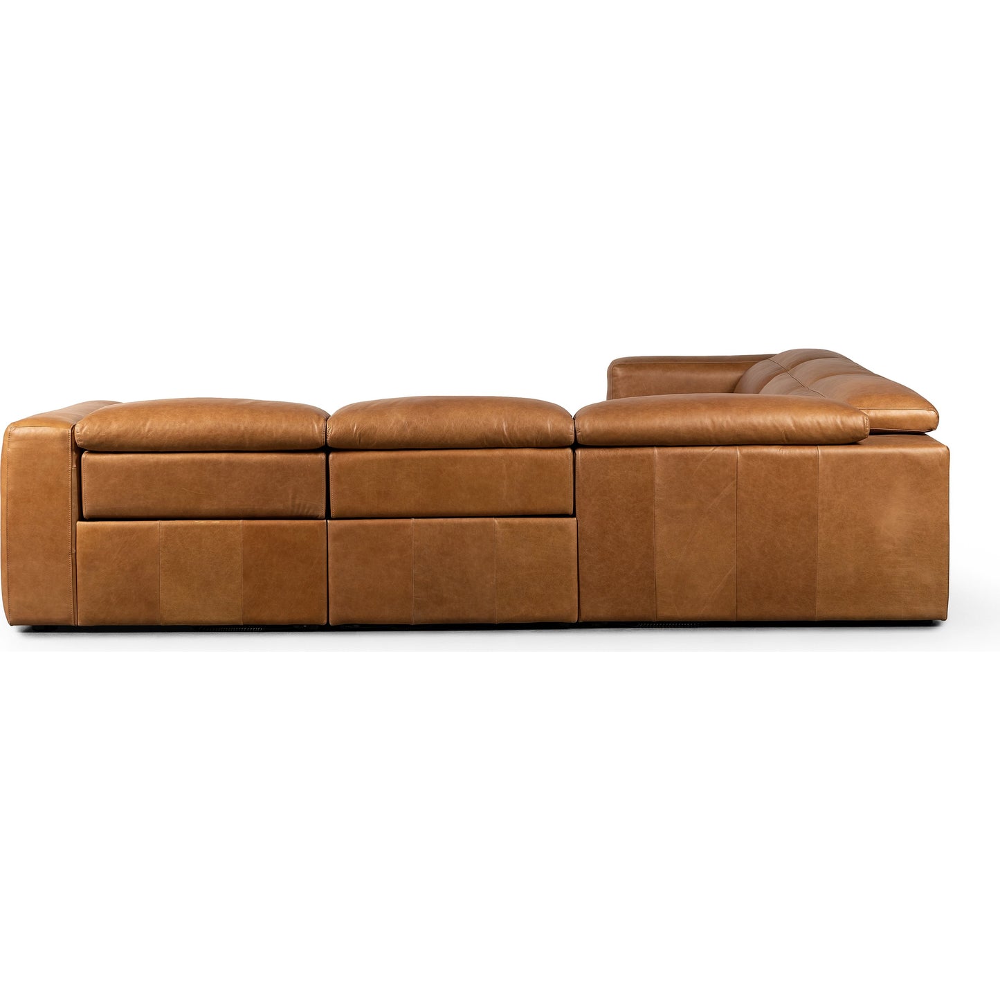 006 SI-2001827 | Additional Silo | Radley Power Recliner 5-Piece Sectional by Four Hands in sonoma butterscotch. Made from top grain leather, 100% polyester fiber, eucalyptus plywood in a modern style.