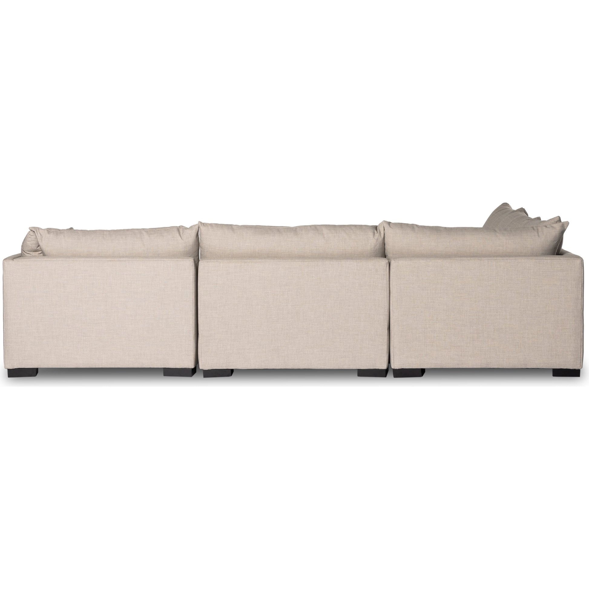 Westwood 5-Piece Sectional by Four Hands. Made from 100% polyester, solid banak, solid pine in a modern style.