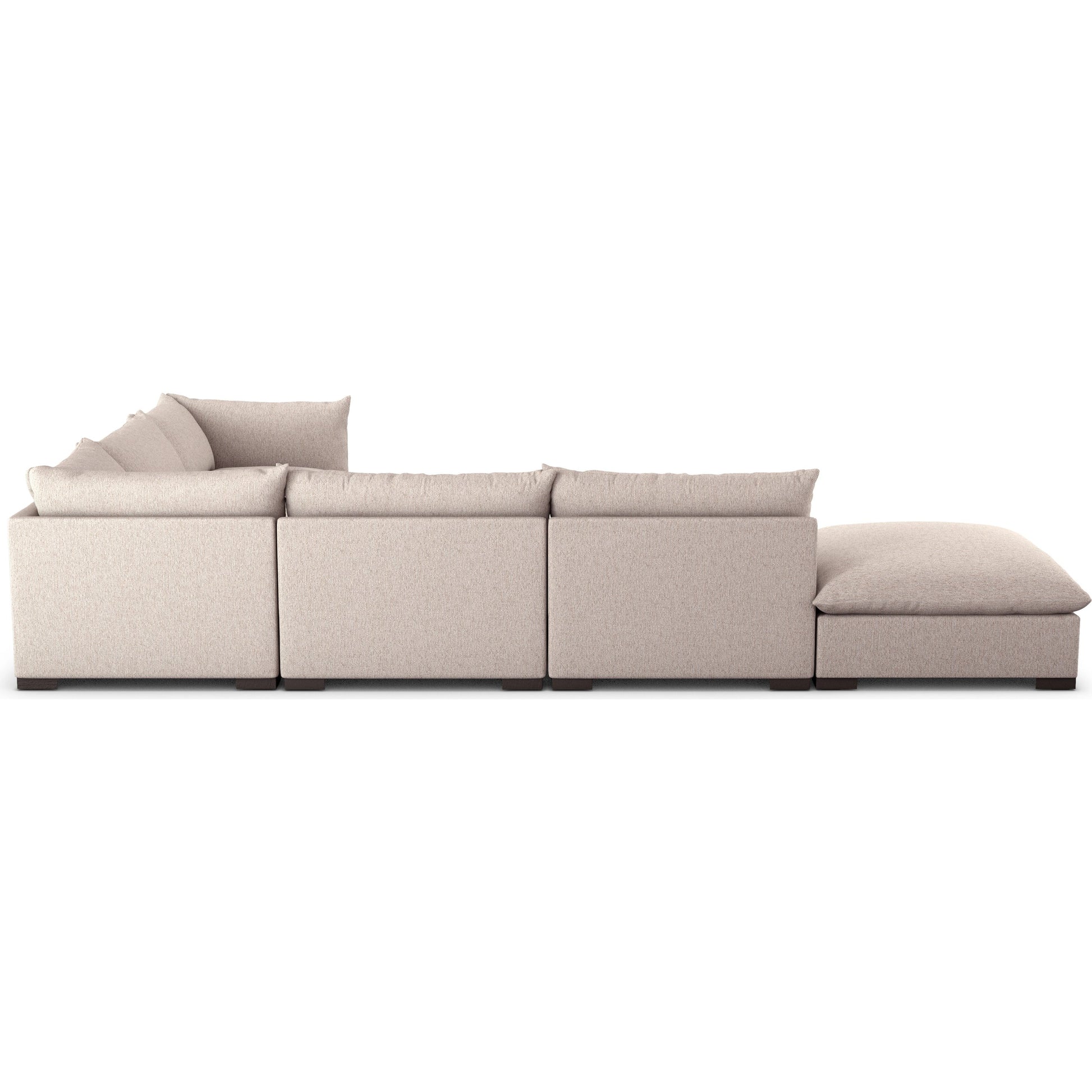 Westwood 5-Piece Sectional by Four Hands. Made from 100% polyester, solid banak, solid pine in a modern style.