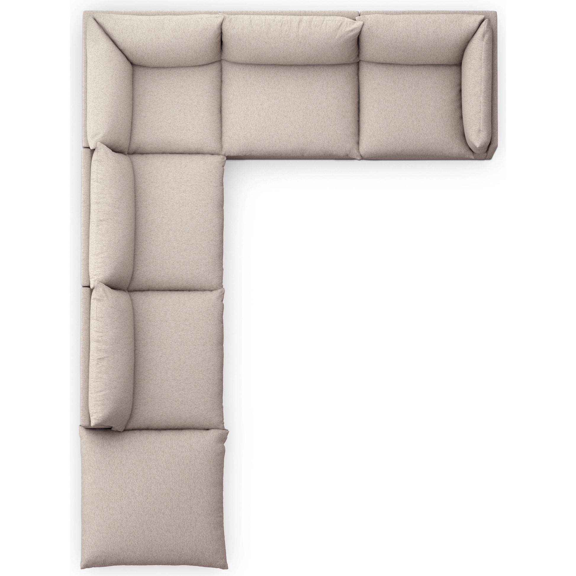 Westwood 5-Piece Sectional by Four Hands. Made from 100% polyester, solid banak, solid pine in a modern style.