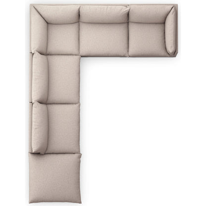 Westwood 5-Piece Sectional by Four Hands. Made from 100% polyester, solid banak, solid pine in a modern style.