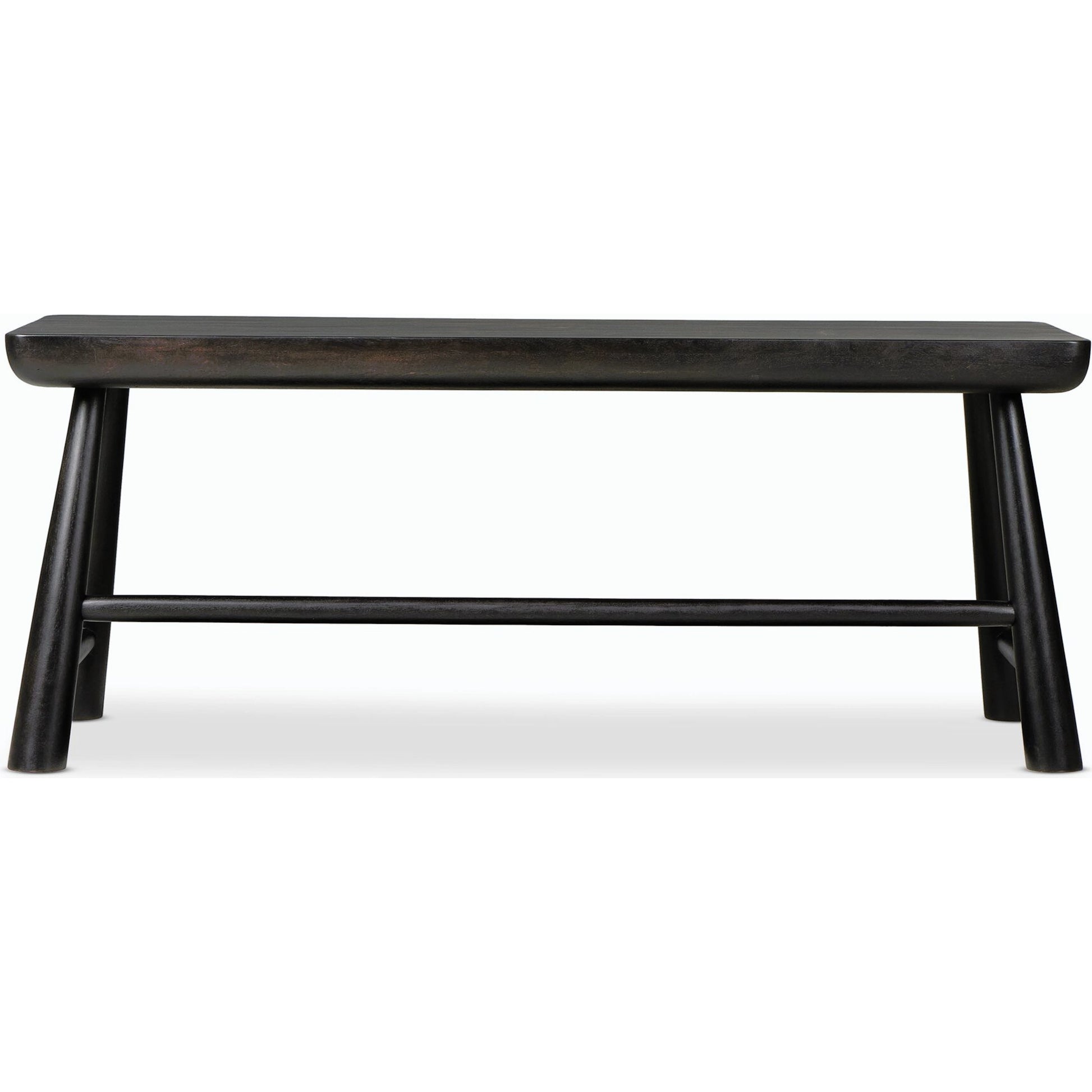 Lorik Desk by Four Hands in worn black acacia. Made from solid acacia in a modern style.