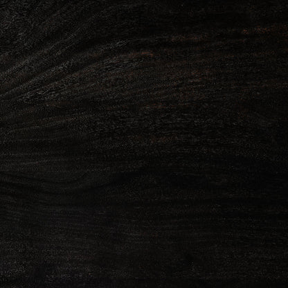 Lorik Desk by Four Hands in worn black acacia. Made from solid acacia in a modern style.