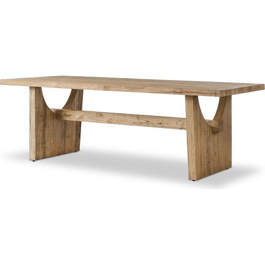 Merida Dining Table by Four Hands. Made from resawn alder, solid alder in a modern style.