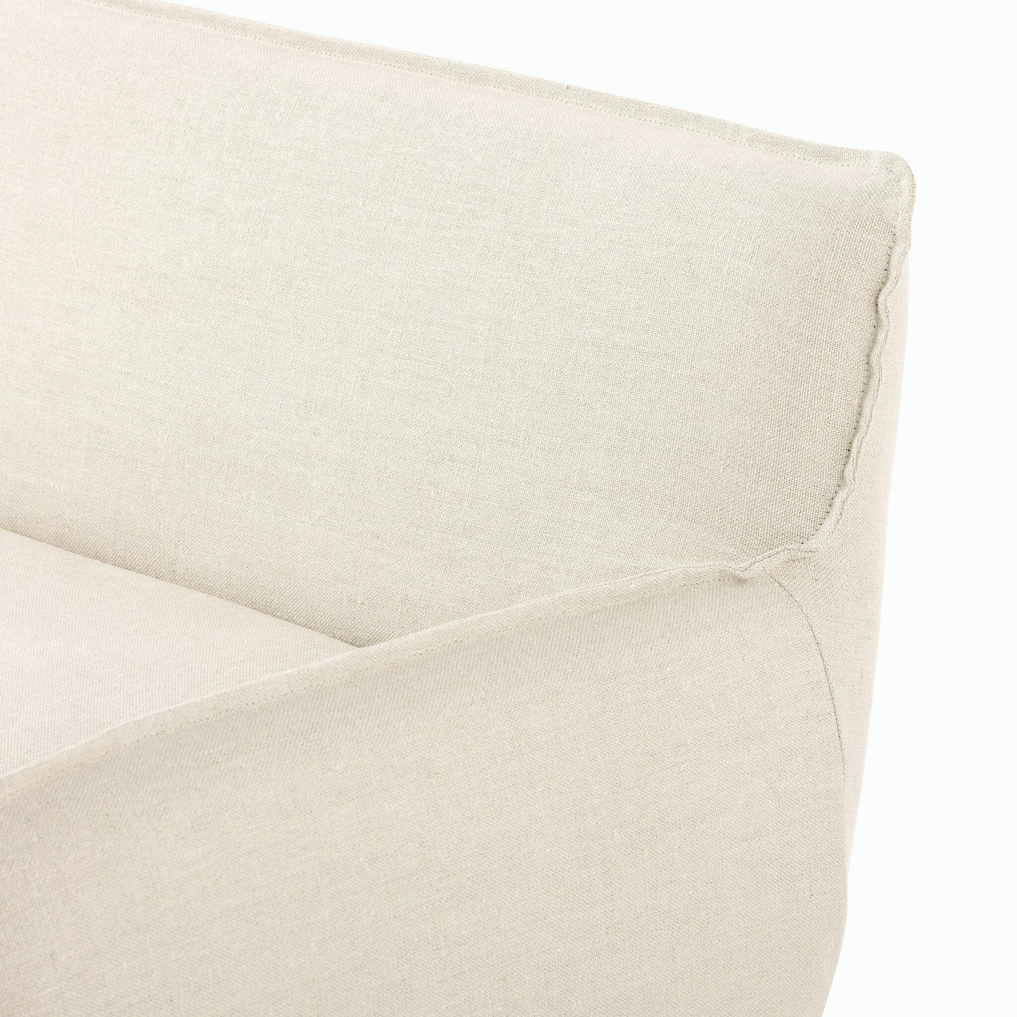 006 SI-2137151,SI-2513352 | Closeup | Addington Slipcover Bench by Four Hands. Made from unique in a modern style.