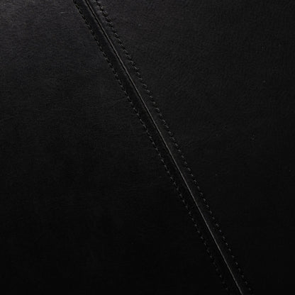 Brickel Backless Bench by Four Hands in heirloom black. Made from top grain leather, iron, 100% polyester in a modern style.