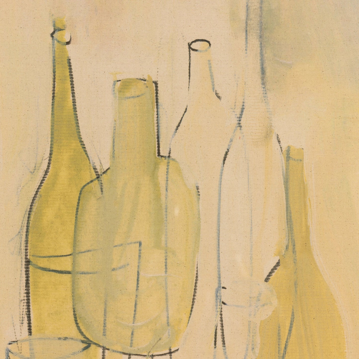 004 SI-2074422 | Additional Silo | Late Lunch by Dan Hobday by Four Hands in vertical grain 2.5 white oak, fredrix 558 raw canvas, bw8-97 polar white. Made from vertical grain white oak, raw canvas in a modern style.