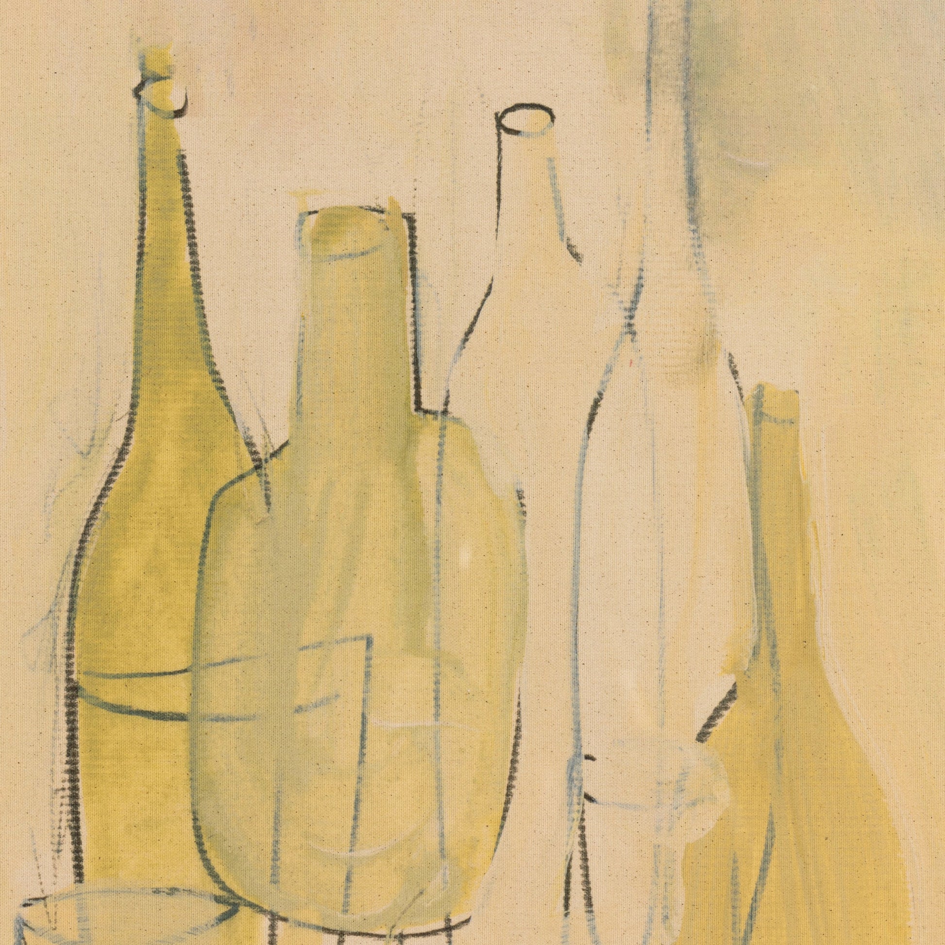 Late Lunch by Dan Hobday by Four Hands in vertical grain 2.5 white oak, fredrix 558 raw canvas, bw8-97 polar white. Made from vertical grain white oak, raw canvas in a modern style.