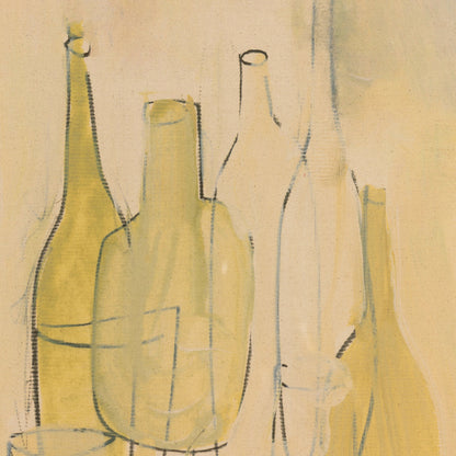 Late Lunch by Dan Hobday by Four Hands in vertical grain 2.5 white oak, fredrix 558 raw canvas, bw8-97 polar white. Made from vertical grain white oak, raw canvas in a modern style.