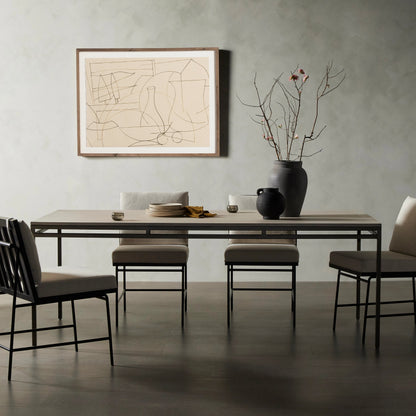 Cuisine De Campagne by Dan Hobday by Four Hands. Made from rustic 2.5 walnut, textured fine art paper in a modern style.