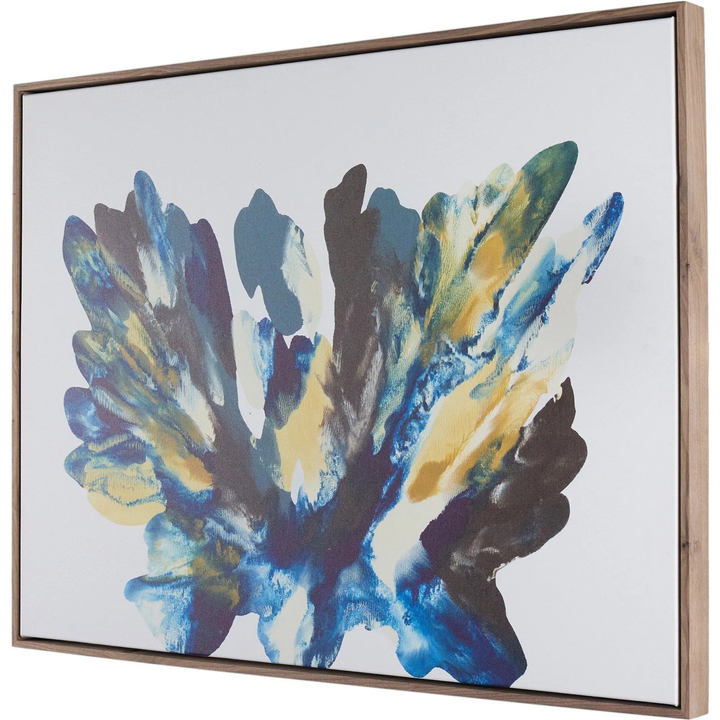 010 SI-2530747 | Additional Silo | Rorschach Aura Diptych by Orfeo Quagliata by Four Hands in rustic walnut floater, matte canvas. Made from rustic walnut, matte canvas in a eclectic & global style.