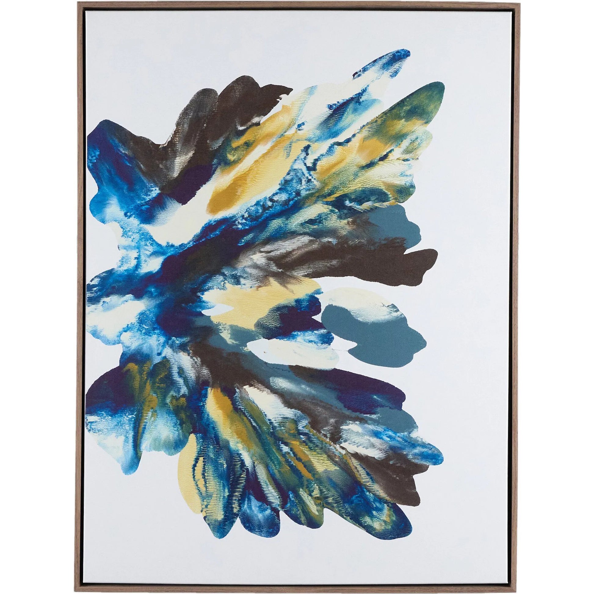 Rorschach Aura Diptych by Orfeo Quagliata by Four Hands in rustic walnut floater, matte canvas. Made from rustic walnut, matte canvas in a eclectic & global style.