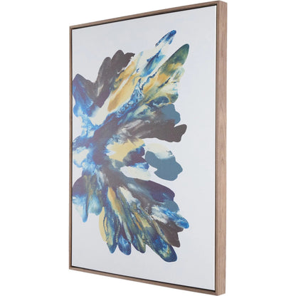 Rorschach Aura Diptych by Orfeo Quagliata by Four Hands in rustic walnut floater, matte canvas. Made from rustic walnut, matte canvas in a eclectic & global style.