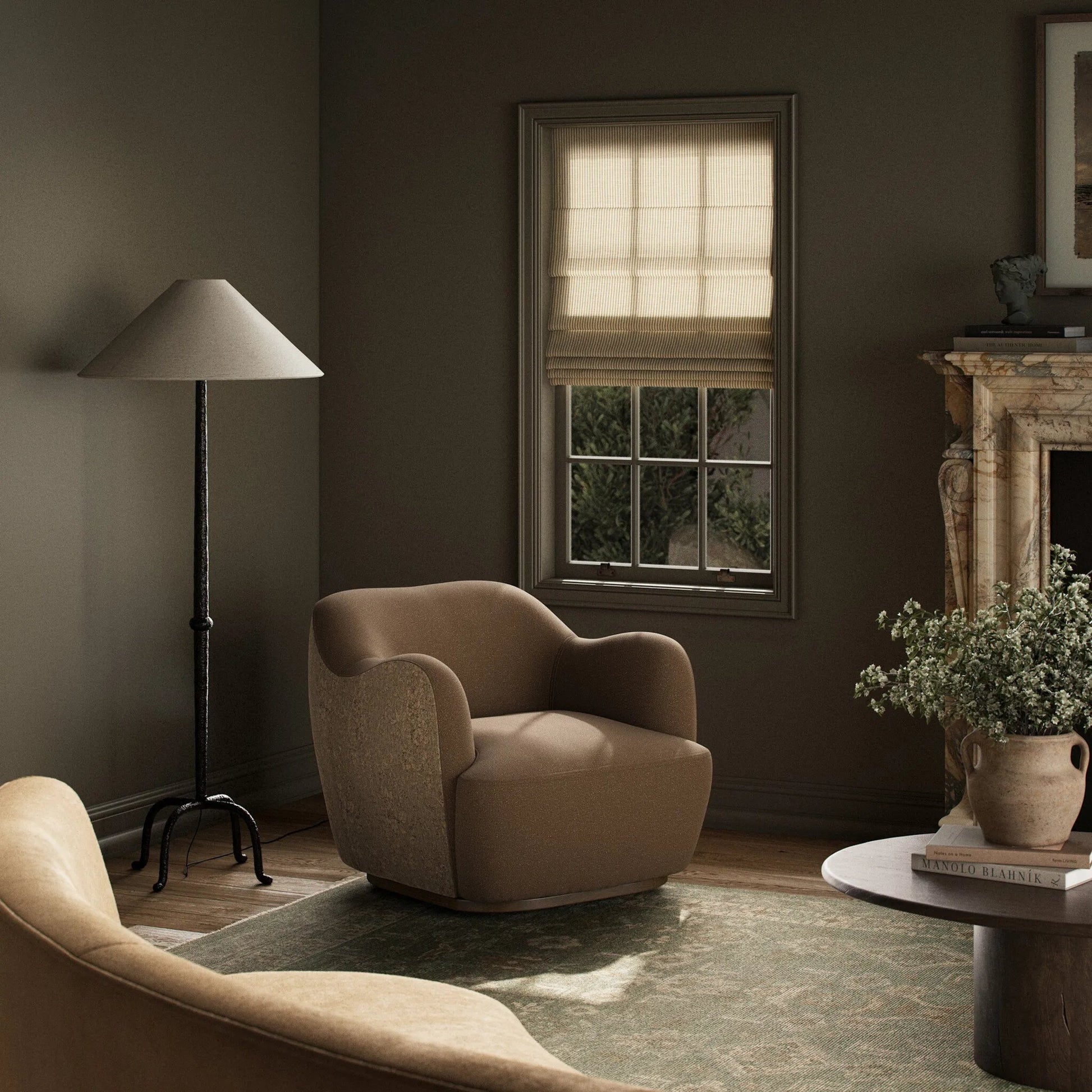 Julius Swivel Chair by Four Hands. Made from unique in a modern style.