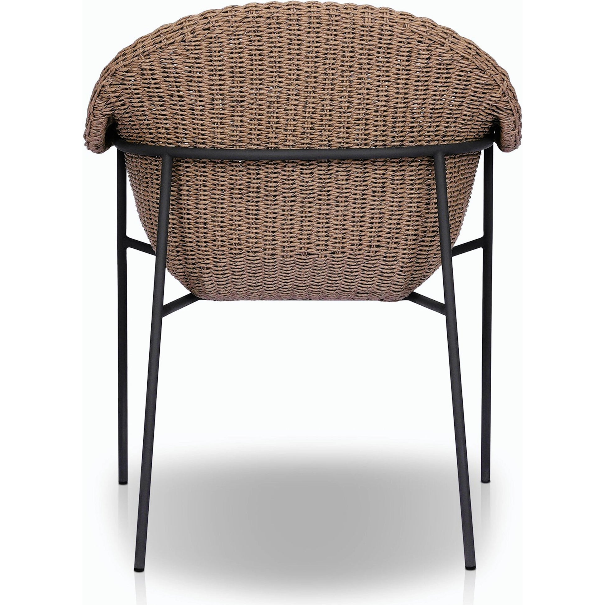 Suerte Outdoor Dining Chair by Four Hands. Made from 100% acrylic, iron, 100% polyethylene in a modern style.