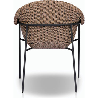 Suerte Outdoor Dining Chair by Four Hands. Made from 100% acrylic, iron, 100% polyethylene in a modern style.