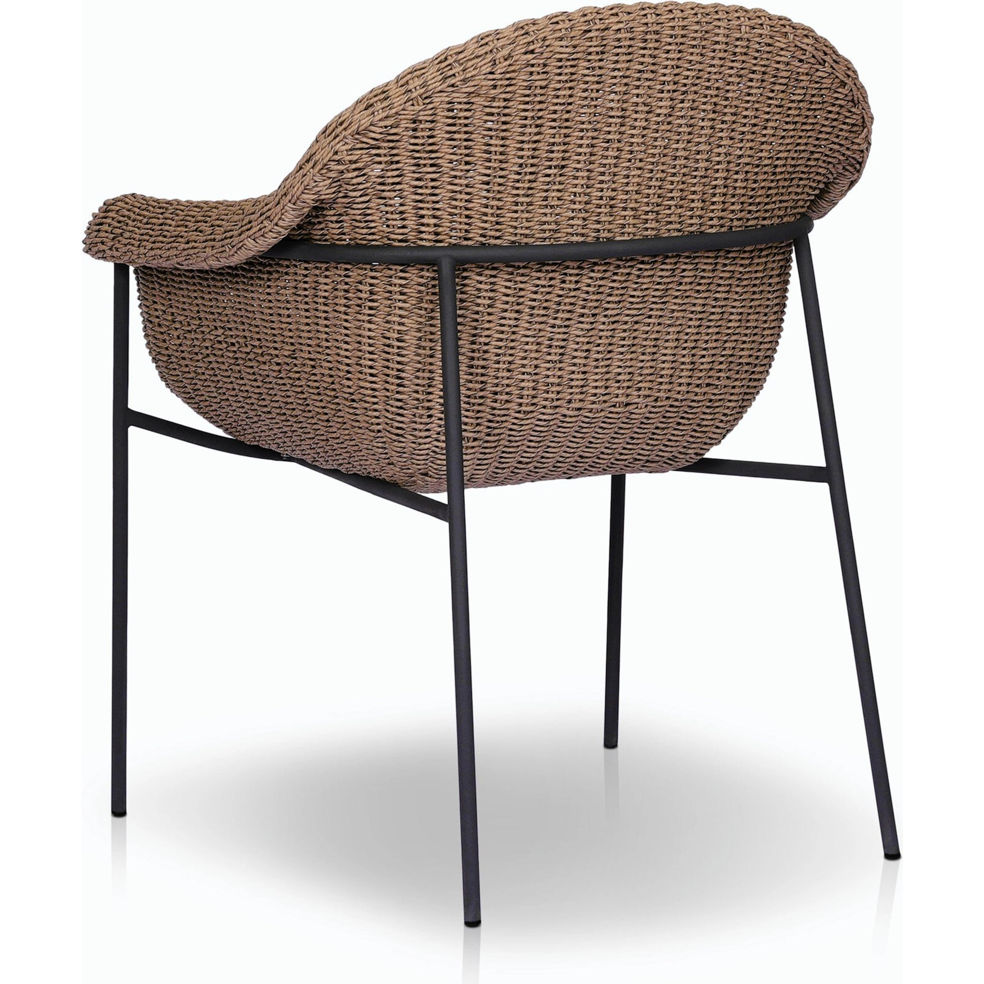 Suerte Outdoor Dining Chair by Four Hands. Made from 100% acrylic, iron, 100% polyethylene in a modern style.