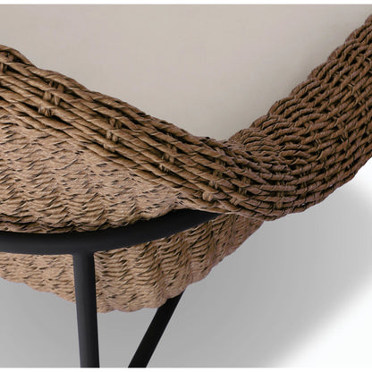 Suerte Outdoor Dining Chair by Four Hands. Made from 100% acrylic, iron, 100% polyethylene in a modern style.