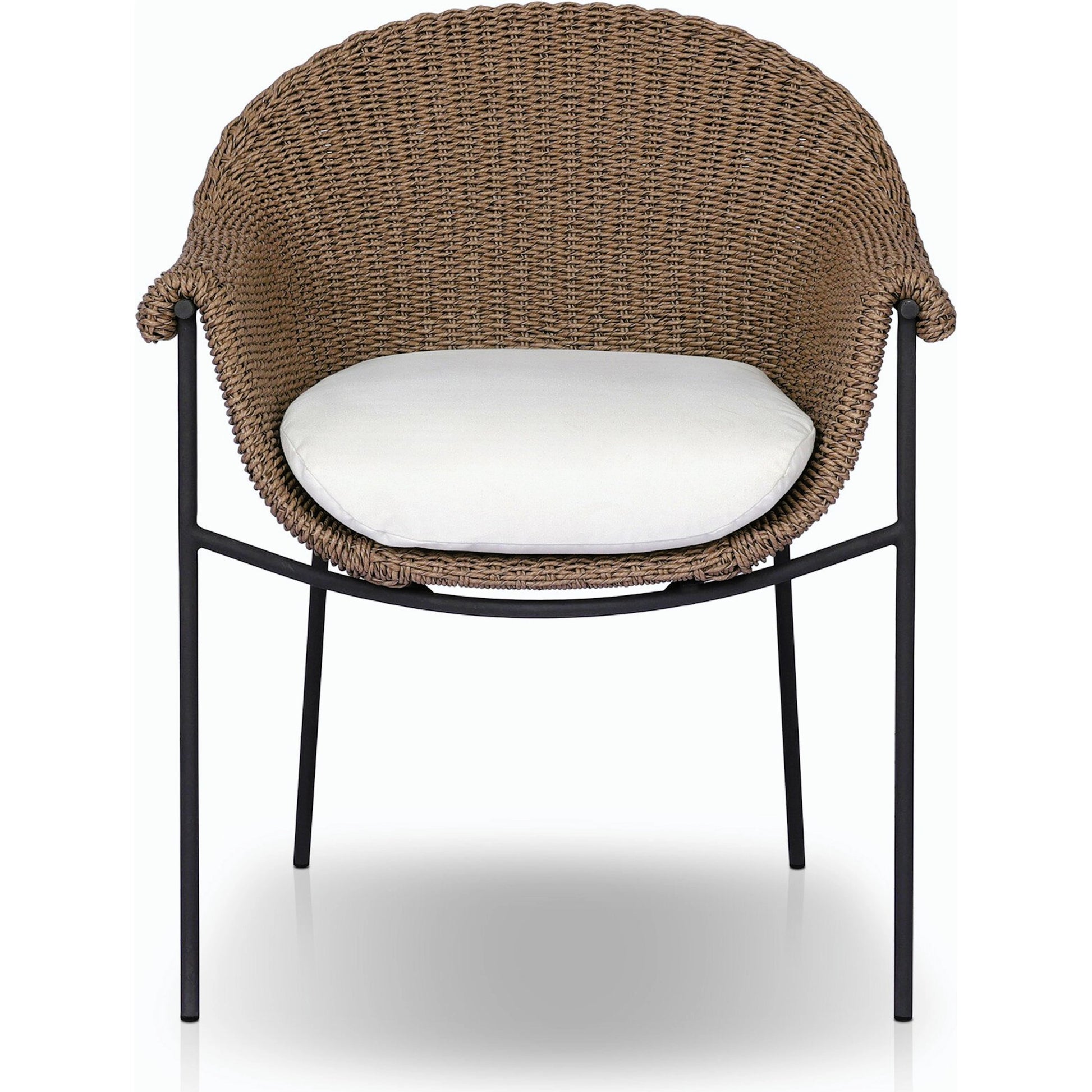 Suerte Outdoor Dining Chair by Four Hands. Made from 100% acrylic, iron, 100% polyethylene in a modern style.