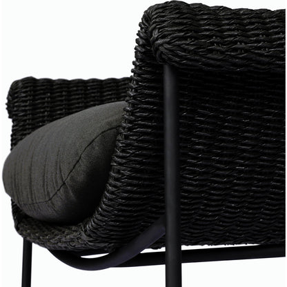 Suerte Outdoor Dining Chair by Four Hands. Made from 100% acrylic, iron, 100% polyethylene in a modern style.