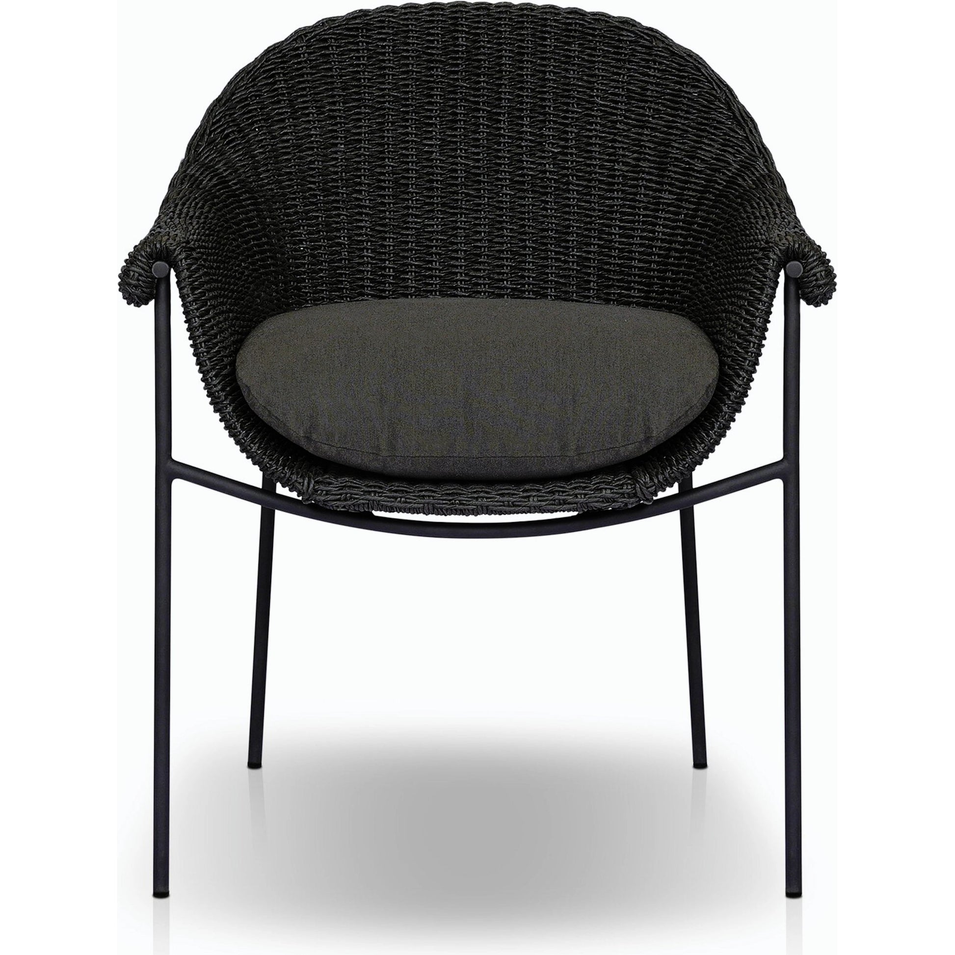 Suerte Outdoor Dining Chair by Four Hands. Made from 100% acrylic, iron, 100% polyethylene in a modern style.