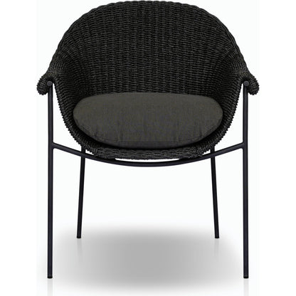 Suerte Outdoor Dining Chair by Four Hands. Made from 100% acrylic, iron, 100% polyethylene in a modern style.