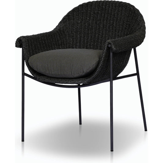 Suerte Outdoor Dining Chair by Four Hands. Made from 100% acrylic, iron, 100% polyethylene in a modern style.