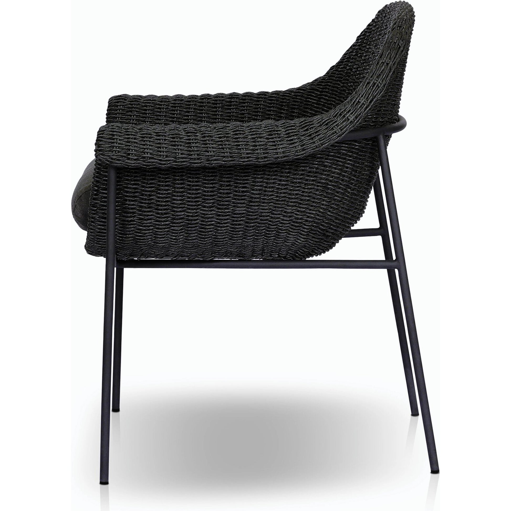Suerte Outdoor Dining Chair by Four Hands. Made from 100% acrylic, iron, 100% polyethylene in a modern style.