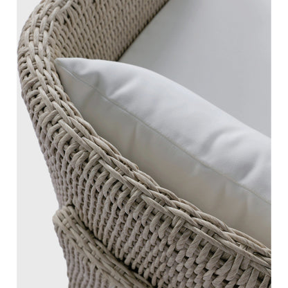 Fae Outdoor Dining Chair by Four Hands in stinson white. Made from 100% olefin, 100% polyethylene in a modern style.