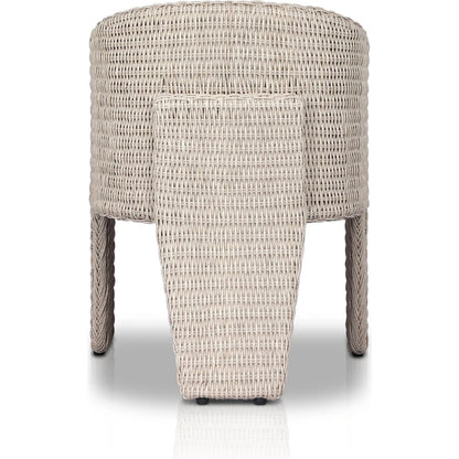 Fae Outdoor Dining Chair by Four Hands in stinson white. Made from 100% olefin, 100% polyethylene in a modern style.