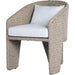 Fae Outdoor Dining Chair by Four Hands in stinson white. Made from 100% olefin, 100% polyethylene in a modern style.