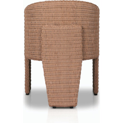 Fae Outdoor Dining Chair by Four Hands in stinson white. Made from 100% olefin, 100% polyethylene in a modern style.