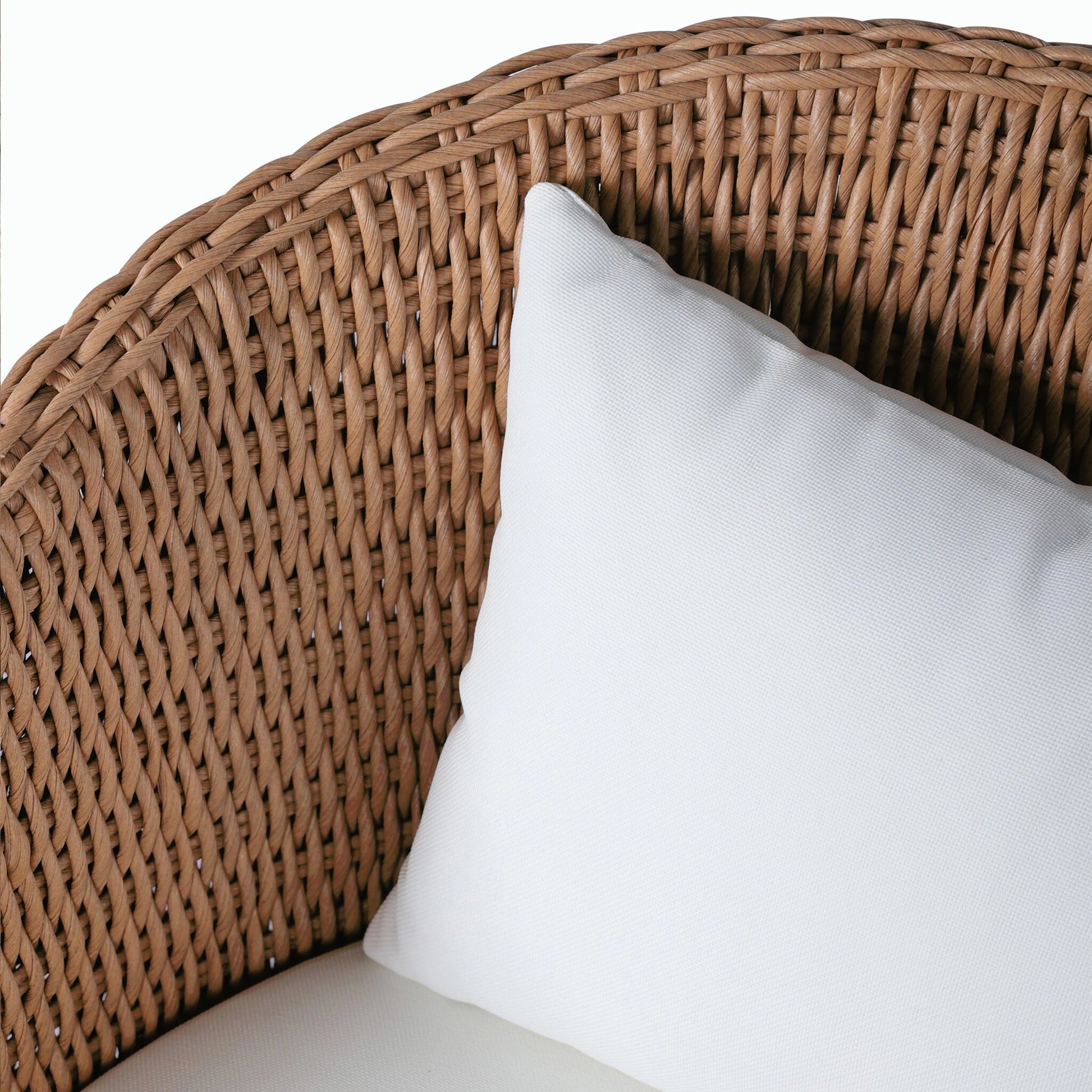 Fae Outdoor Dining Chair by Four Hands in stinson white. Made from 100% olefin, 100% polyethylene in a modern style.