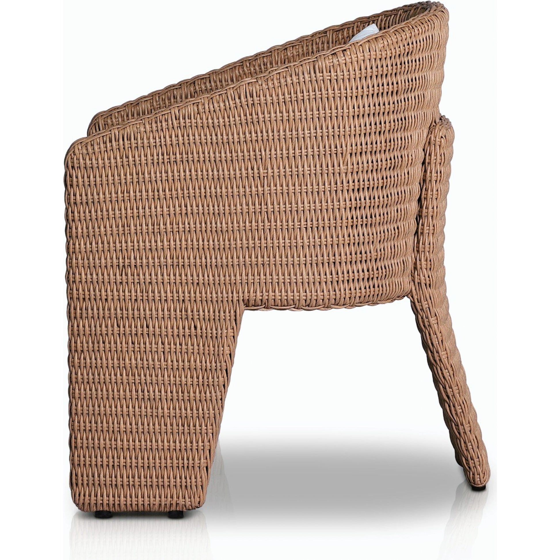 Fae Outdoor Dining Chair by Four Hands in stinson white. Made from 100% olefin, 100% polyethylene in a modern style.