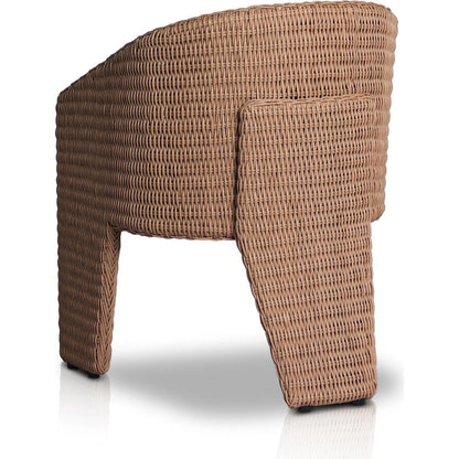 Fae Outdoor Dining Chair by Four Hands in stinson white. Made from 100% olefin, 100% polyethylene in a modern style.