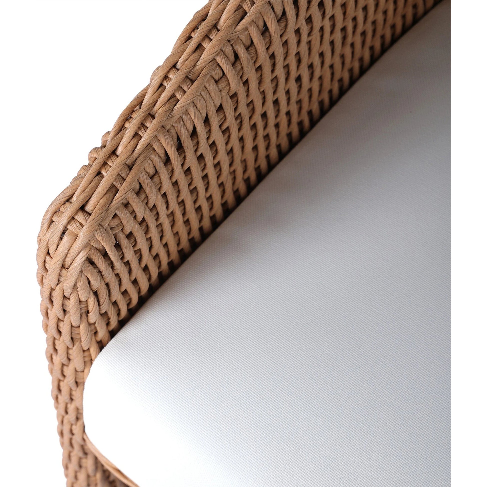 Fae Outdoor Dining Chair by Four Hands in stinson white. Made from 100% olefin, 100% polyethylene in a modern style.