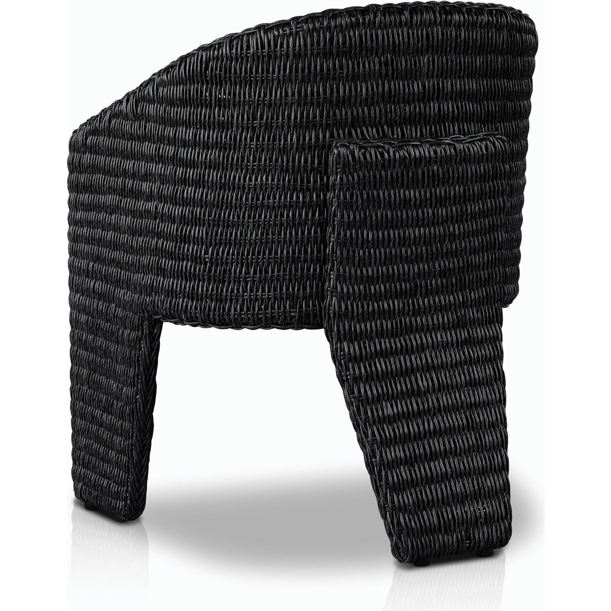 Fae Outdoor Dining Chair by Four Hands in stinson white. Made from 100% olefin, 100% polyethylene in a modern style.